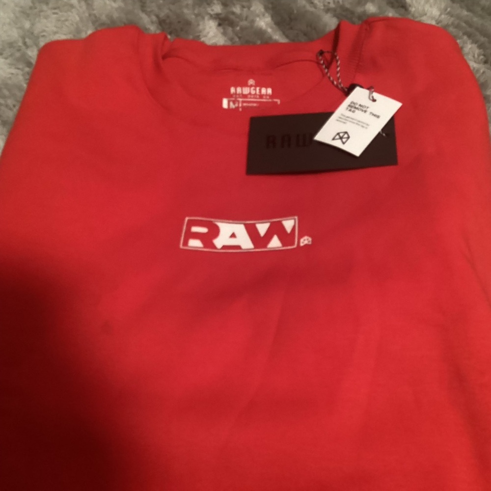 RAW Red Crewneck Sweater for Men